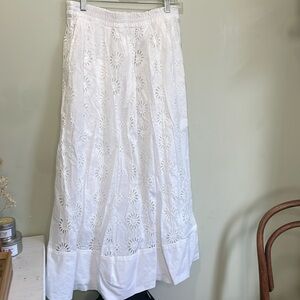 Zara white lined skirt